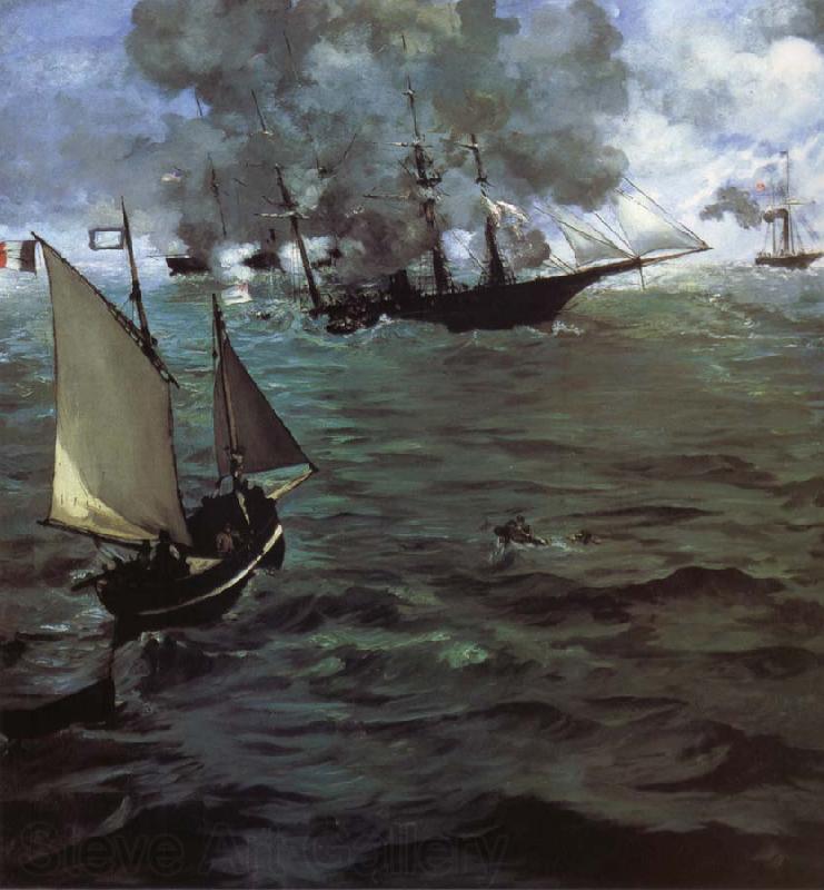 Edouard Manet Alabama and Kearsarge